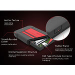 Фото внешний HDD Apacer External AC633 2TB Black/Red 2,5" USB 3.1 (AP2TBAC633R-1) #1