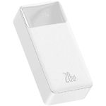 Изображение Внешний аккумулятор Power Bank Baseus (PPDML-N02) Bipow Quick Charge 30000mAh 20W White #3 Фото Внешний аккумулятор Power Bank Baseus (PPDML-N02) Bipow Quick Charge 30000mAh 20W White #3