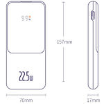 Фото Внешний аккумулятор Power Bank Baseus (PPJL010002) Elf Digital Display 10000mAh, QC3.0, 22.5W, White #1