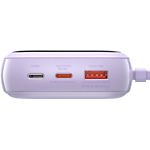 Изображение Внешний аккумулятор Power Bank Baseus (PPQD-H05) Qpow Quick Charge 20000mAh 20W Purple #2 Фото Внешний аккумулятор Power Bank Baseus (PPQD-H05) Qpow Quick Charge 20000mAh 20W Purple #2