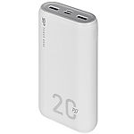 Изображение Внешний аккумулятор Power Bank Silicon Power QS15 20000 mAh White (SP20KMAPBKQS150W) #1 Фото Внешний аккумулятор Power Bank Silicon Power QS15 20000 mAh White (SP20KMAPBKQS150W) #1