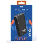 Изображение Внешний аккумулятор Power Bank Silicon Power GS15 20000 mAh Black (SP20KMAPBKGS150K) #1 Фото Внешний аккумулятор Power Bank Silicon Power GS15 20000 mAh Black (SP20KMAPBKGS150K) #1