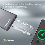 Изображение Внешний аккумулятор Power Bank Varta Fast Energy (57981101111) 10000mAh, QC3.0, 18W, Gray #2 Фото Внешний аккумулятор Power Bank Varta Fast Energy (57981101111) 10000mAh, QC3.0, 18W, Gray #2