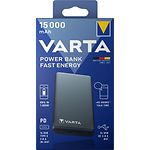 Фото Внешний аккумулятор Power Bank Varta Fast Energy (57982101111) 15000mAh, QC3.0, PD, 18W, Gray #1
