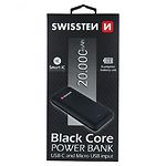 Изображение Внешний аккумулятор Power Bank Swissten Core (22013928) Black 20000 mAh #1 Фото Внешний аккумулятор Power Bank Swissten Core (22013928) Black 20000 mAh #1