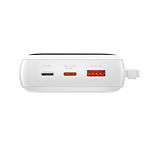 Изображение Внешний аккумулятор Power Bank Baseus (PPQD-H02) Qpow Quick Charge 20000mAh 20W White #4 Фото Внешний аккумулятор Power Bank Baseus (PPQD-H02) Qpow Quick Charge 20000mAh 20W White #4