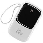 Изображение Внешний аккумулятор Power Bank Baseus (PPQD-H02) Qpow Quick Charge 20000mAh 20W White #3 Фото Внешний аккумулятор Power Bank Baseus (PPQD-H02) Qpow Quick Charge 20000mAh 20W White #3