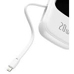 Изображение Внешний аккумулятор Power Bank Baseus (PPQD-H02) Qpow Quick Charge 20000mAh 20W White #1 Фото Внешний аккумулятор Power Bank Baseus (PPQD-H02) Qpow Quick Charge 20000mAh 20W White #1
