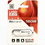 Фото USB Flash 16Gb Mibrand Aligator White (MI2.0/AL16U7W) #1