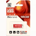 Фото USB Flash 16Gb Mibrand Chameleon Red (MI2.0/CH16U6R) #1