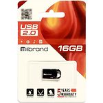 Фото USB Flash 16Gb Mibrand Hawk Black (MI2.0/HA16M1B) #1
