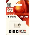 Фото USB Flash 16Gb Mibrand Hawk Silver (MI2.0/HA16M1S) #1