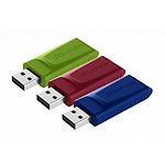 Фото USB Flash 16Gb Verbatim {49326} набор 3-pack SLIDER (1xRED,1xBLUE,1xGREEN) #6