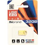 Изображение USB Flash 32Gb Mibrand Hawk Gold (MI2.0/HA32M1G) #1 Фото USB Flash 32Gb Mibrand Hawk Gold (MI2.0/HA32M1G) #1