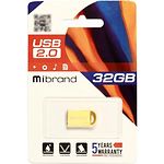 Фото USB Flash 32Gb Mibrand lynx Gold MI2.0/LY32M2G #1