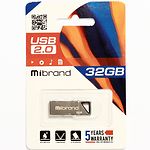 Фото USB Flash 32Gb Mibrand Stingray Grey (MI2.0/ST32U5G) #1