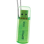 Фото USB Flash 32Gb SILICON POWER Helios 101 Green USB 2.0 (SP032GBUF2101V1N) #2