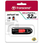 Изображение USB Flash 32Gb TRANSCEND JetFlash TS32GJF590K Black #1 Фото USB Flash 32Gb TRANSCEND JetFlash TS32GJF590K Black #1