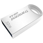 Фото USB Flash 32Gb TRANSCEND JetFlash TS32GJF710S USB 3.0 Silver #2