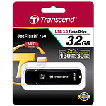 Фото USB Flash 32Gb TRANSCEND JetFlash TS32GJF750K USB 3.0 Black #1