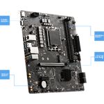 Изображение Материнская плата MSI PRO B660M-A DDR4, S-1700, mATX #2 Фото Материнская плата MSI PRO B660M-A DDR4, S-1700, mATX #2