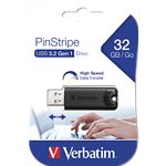 Изображение USB Flash 32Gb Verbatim {49317} USB 3.0 "STORE N GO" PINSTRIPE черный #1 Фото USB Flash 32Gb Verbatim {49317} USB 3.0 "STORE N GO" PINSTRIPE черный #1