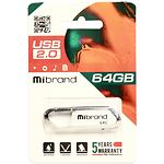Фото USB Flash 64Gb Mibrand Aligator White (MI2.0/AL64U7W) #1