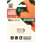 Фото USB Flash 64Gb Mibrand lynx Silver (MI2.0/LY64M2S) #1