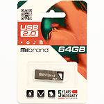 Фото USB Flash 64Gb Mibrand Stingray Grey (MI2.0/ST64U5G) #1