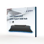 Изображение Коврик для мышки Gembird MP-LED-4P Фото Коврик для мышки Gembird MP-LED-4P