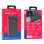 Изображение Внешний аккумулятор Power Bank BOROFONE BJ16A Black Cube 20000mAh, 2A #3 Фото Внешний аккумулятор Power Bank BOROFONE BJ16A Black Cube 20000mAh, 2A #3