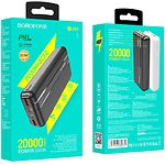 Изображение Внешний аккумулятор Power Bank BOROFONE BJ9A Black Uranus 20000mAh, 22.5W, PD+QC3.0 #1 Фото Внешний аккумулятор Power Bank BOROFONE BJ9A Black Uranus 20000mAh, 22.5W, PD+QC3.0 #1