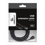 Изображение Кабель Cablexpert CCF-USB2-AMAF-15, Premium, 4,5m удлинитель, ферро-фильтр, black #2 Фото Кабель Cablexpert CCF-USB2-AMAF-15, Premium, 4,5m удлинитель, ферро-фильтр, black #2