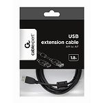 Изображение Кабель Cablexpert CCF-USB2-AMAF-6, Premium, 1,8m удлинитель, ферро-фильтр, black #1 Фото Кабель Cablexpert CCF-USB2-AMAF-6, Premium, 1,8m удлинитель, ферро-фильтр, black #1