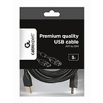 Изображение Кабель Cablexpert CCF-USB2-AMBM-10, Premium, 3m, феррофильтр, black (для принтера) Фото Кабель Cablexpert CCF-USB2-AMBM-10, Premium, 3m, феррофильтр, black (для принтера)