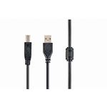 Фото Кабель Cablexpert CCF-USB2-AMBM-15, Premium, 4,5m, феррофильтр, black (для принтера) #3