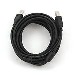 Фото Кабель Cablexpert CCF-USB2-AMBM-15, Premium, 4,5m, феррофильтр, black (для принтера) #1