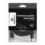 Фото Кабель Cablexpert CCF-USB2-AMBM-15, Premium, 4,5m, феррофильтр, black (для принтера)