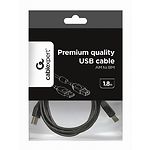 Изображение Кабель Cablexpert CCF-USB2-AMBM-6, Premium, 1,8m, феррофильтр, black (для принтера) #1 Фото Кабель Cablexpert CCF-USB2-AMBM-6, Premium, 1,8m, феррофильтр, black (для принтера) #1