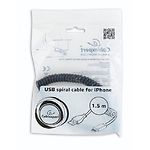 Изображение Кабель Cablexpert CC-LMAM-1.5M USB2.0 to Apple Lighting (iPhone 5, 6) витой #1 Фото Кабель Cablexpert CC-LMAM-1.5M USB2.0 to Apple Lighting (iPhone 5, 6) витой #1