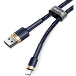 Изображение Кабель Baseus CALKLF-CV3 Cafule USB/Lightning 2м Gold+Blue 1.5A #4 Фото Кабель Baseus CALKLF-CV3 Cafule USB/Lightning 2м Gold+Blue 1.5A #4