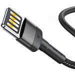 Изображение Кабель Baseus CALKLF-HG1 Cafule USB/Lightning 2м Gray+Black 1.5A #4 Фото Кабель Baseus CALKLF-HG1 Cafule USB/Lightning 2м Gray+Black 1.5A #4