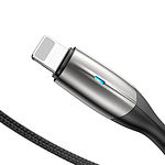 Изображение Кабель Baseus CALSP-B01 Horizontal USB/Lightning, 1м Black 2.4A #4 Фото Кабель Baseus CALSP-B01 Horizontal USB/Lightning, 1м Black 2.4A #4