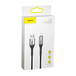 Изображение Кабель Baseus CALSP-B01 Horizontal USB/Lightning, 1м Black 2.4A #1 Фото Кабель Baseus CALSP-B01 Horizontal USB/Lightning, 1м Black 2.4A #1
