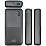 Изображение Внешний аккумулятор Power Bank RivaCase RIVAPOWER VA2571, 20000mAh, QC/PD, 18W, Black #5 Фото Внешний аккумулятор Power Bank RivaCase RIVAPOWER VA2571, 20000mAh, QC/PD, 18W, Black #5