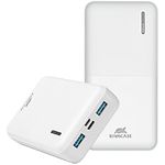 Изображение Внешний аккумулятор Power Bank RivaCase RIVAPOWER VA2572, 20000mAh, QC/PD, 20W, White #2 Фото Внешний аккумулятор Power Bank RivaCase RIVAPOWER VA2572, 20000mAh, QC/PD, 20W, White #2