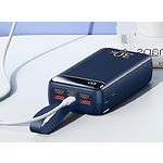 Изображение Внешний аккумулятор Power Bank REMAX Bole (RPP-522 Blue) 30000mAh, PD 22.5W, QC3.0 #2 Фото Внешний аккумулятор Power Bank REMAX Bole (RPP-522 Blue) 30000mAh, PD 22.5W, QC3.0 #2
