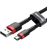 Фото Кабель Baseus CAMKLF-B91 Cafule USB/Micro USB, 1м Red+Black 2.4A #2