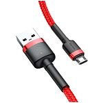 Изображение Кабель Baseus CAMKLF-C09 Cafule USB/Micro USB, 2м Red+Red 1.5A #4 Фото Кабель Baseus CAMKLF-C09 Cafule USB/Micro USB, 2м Red+Red 1.5A #4