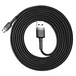 Изображение Кабель Baseus CAMKLF-CG1 Cafule USB/Micro USB, 2м Gray+Black 1.5A #1 Фото Кабель Baseus CAMKLF-CG1 Cafule USB/Micro USB, 2м Gray+Black 1.5A #1